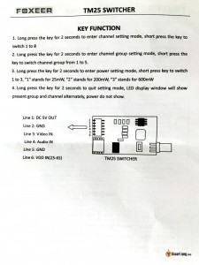 Foxeer-TM25-Switcher-VTX-manual-instructions-2