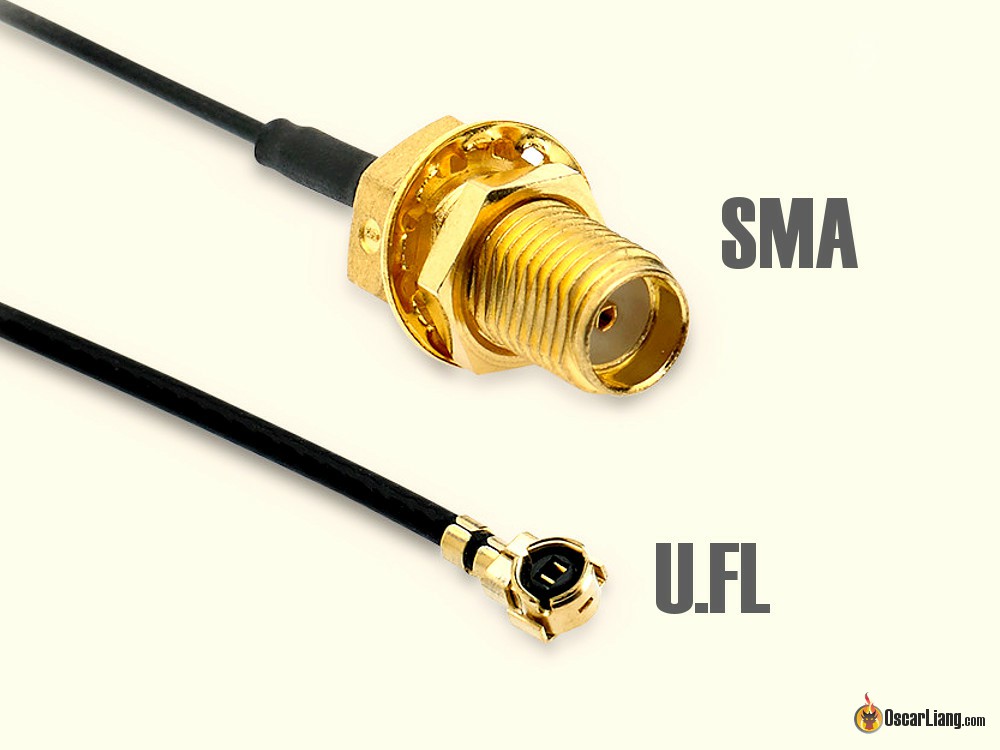 u.fl ipex connector ufl sma size comparison