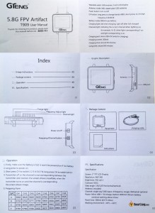 GTENG-T909-FPV-Watch-manual-instructions