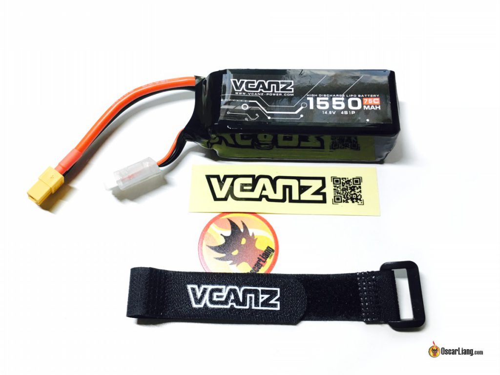 vcanz-power-lipo-battery-4s-strap-sticker-package-item-content