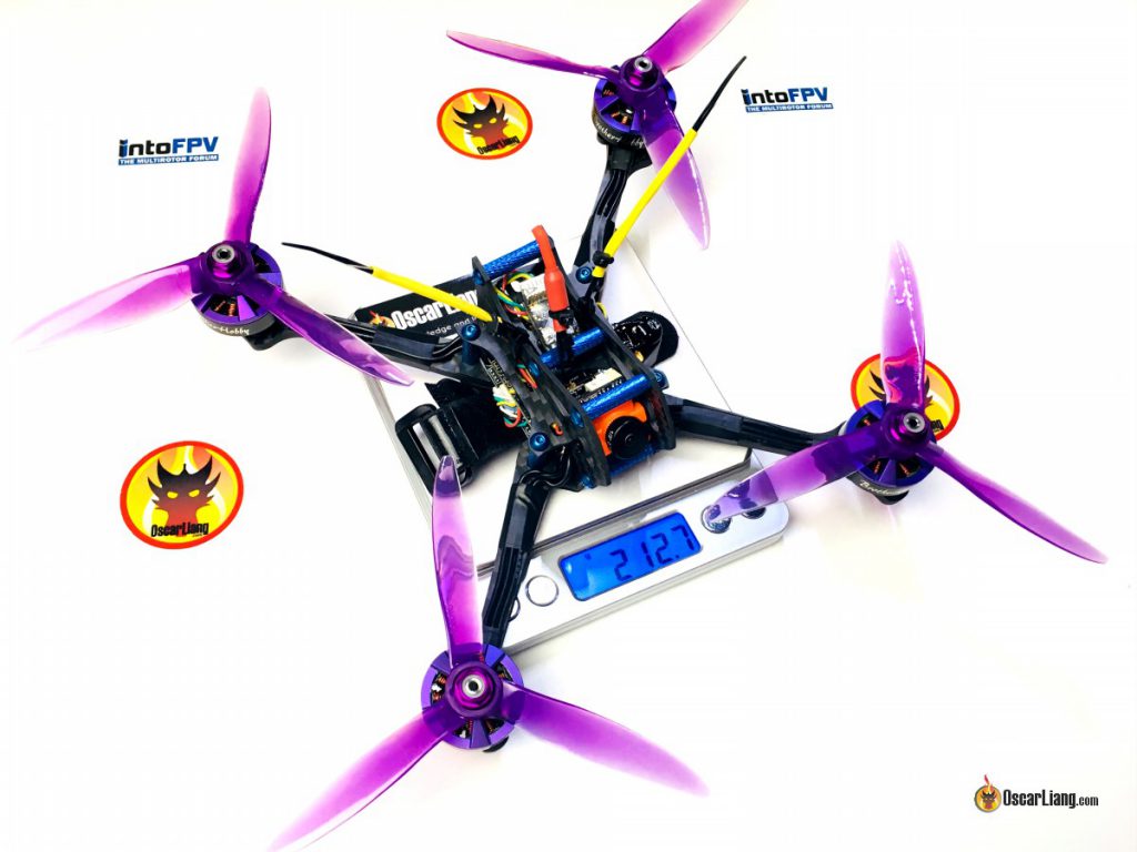 demonrc-fury-5x-lite-mini-quad-racing-drone-frame-build-weight